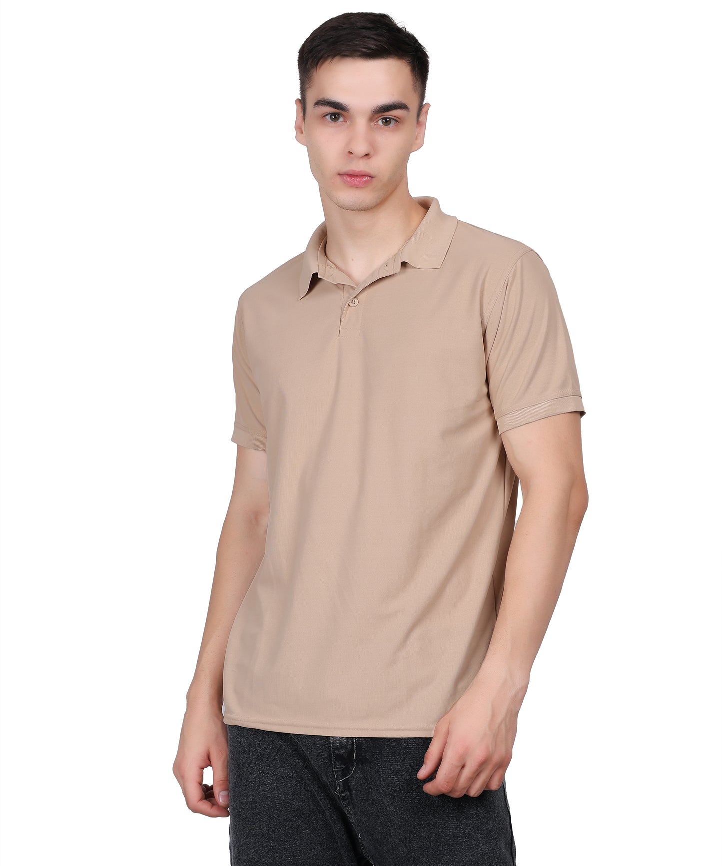 Slim Fit Polo T-Shirt with Double Cool Techno Fit Fabric