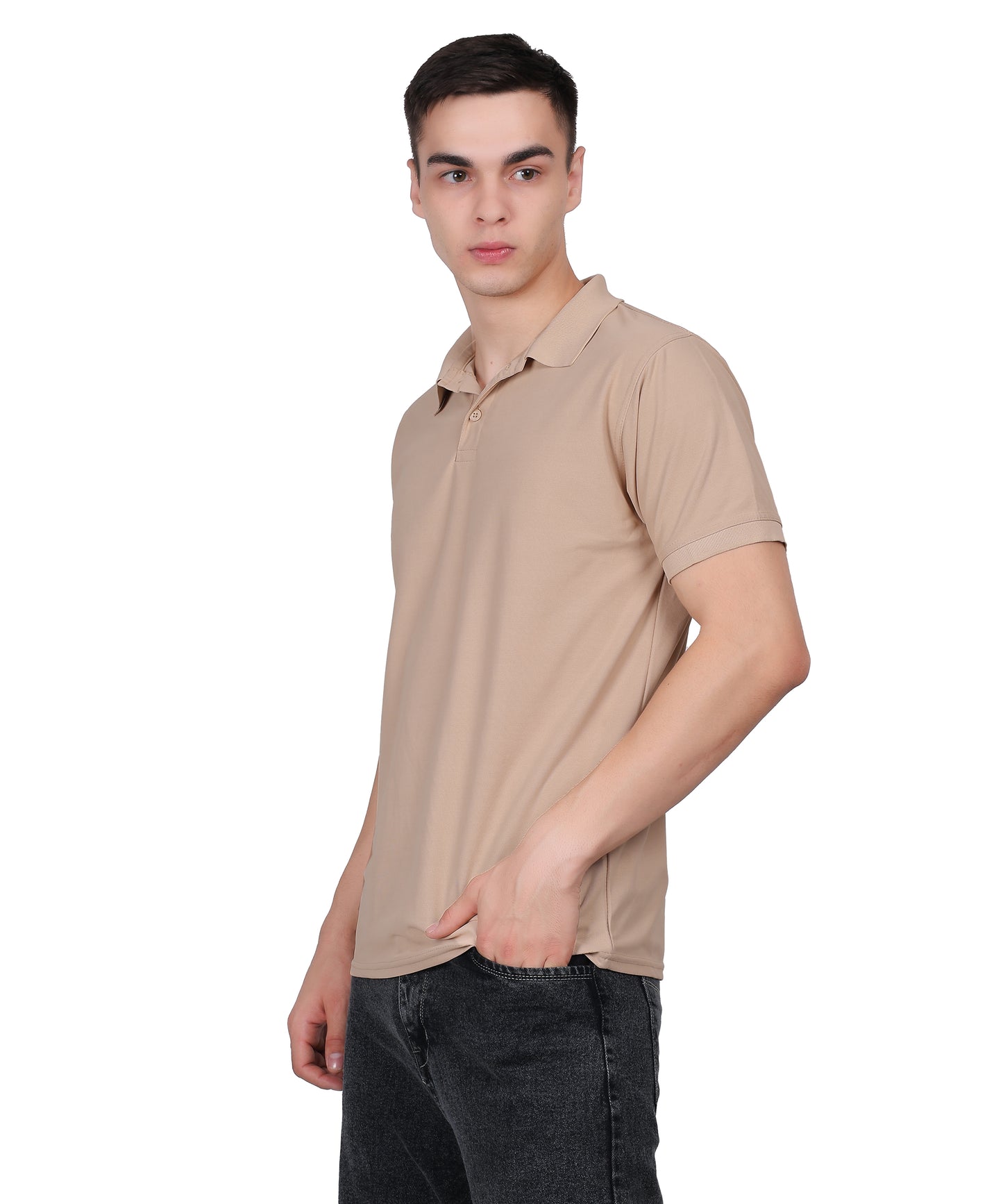 Slim Fit Polo T-Shirt with Double Cool Techno Fit Fabric