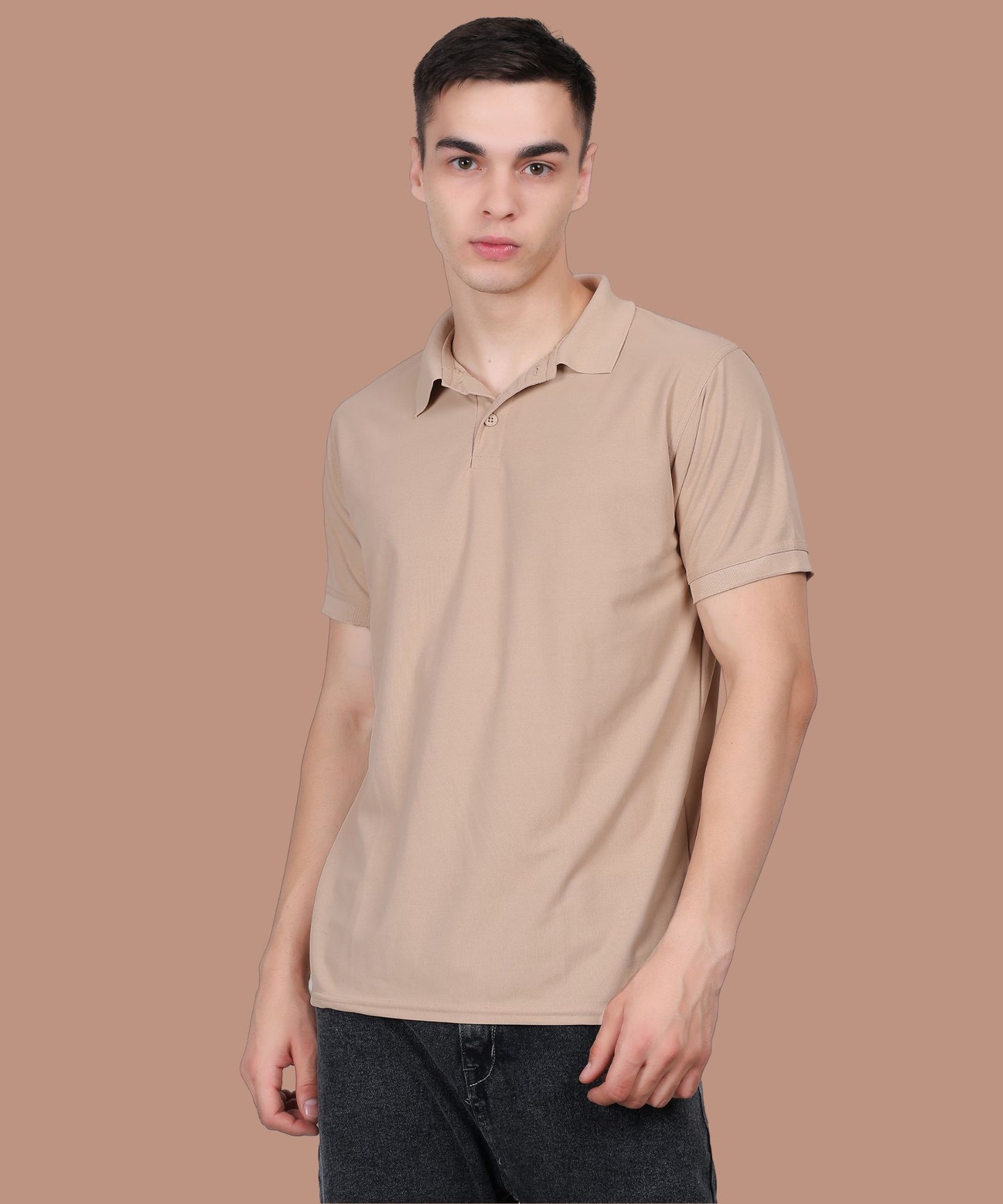 Slim Fit Polo T-Shirt with Double Cool Techno Fit Fabric