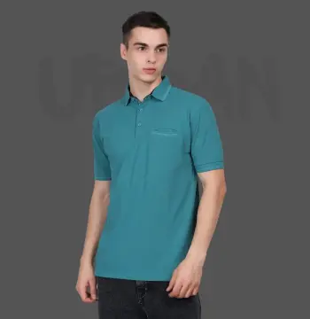 Polo Tshirt for Men with Pocket in Matty Fabric