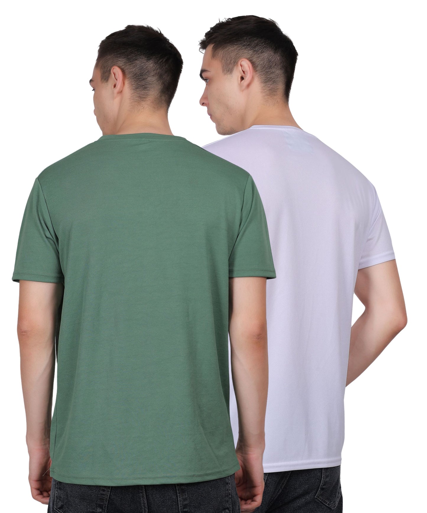 urbanflaky dryfit t-shirts combo green and white